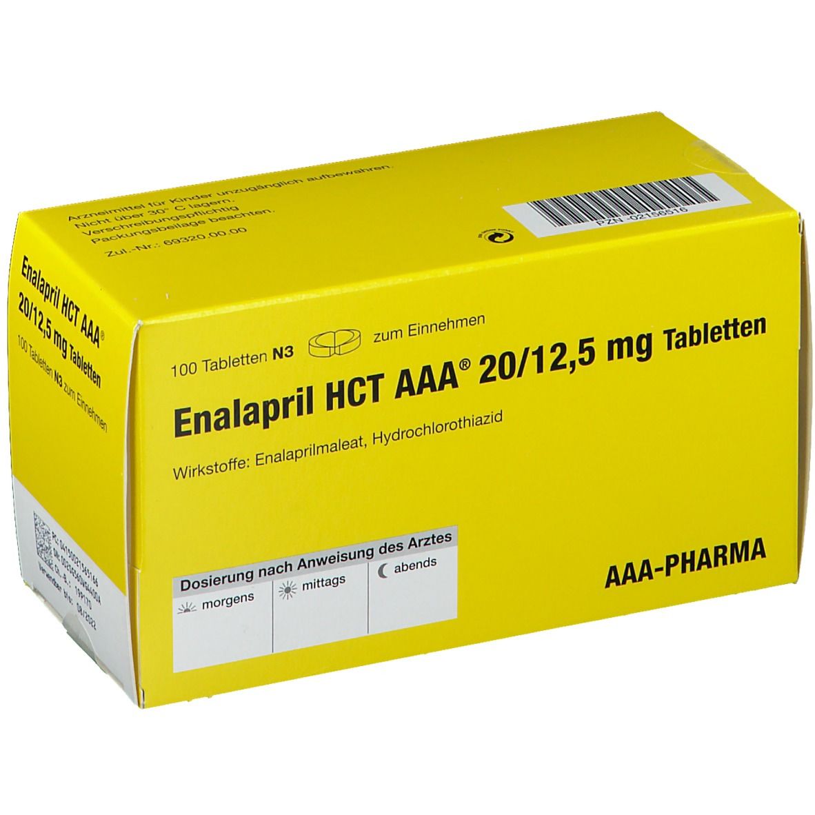 Enalapril HCT Zentiva, Tabletten