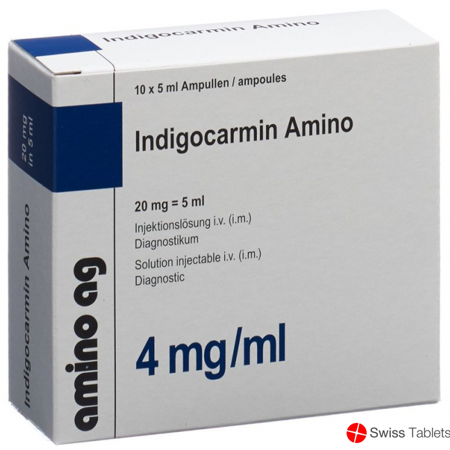 Indigocarmin 4 mg/ml Amino, Injektionslösung