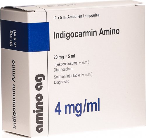 Indigocarmin 4 mg/ml Amino, Injektionslösung