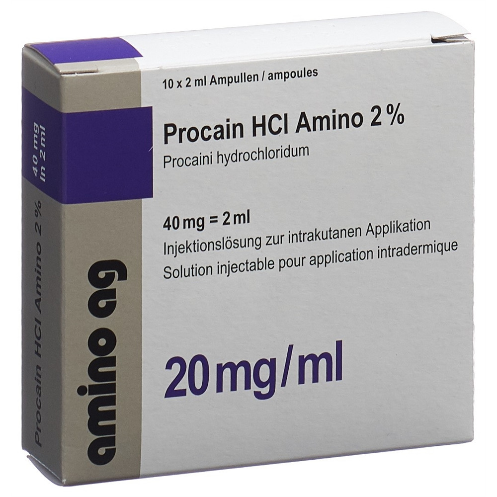 Procain HCl Amino 20 mg/ml, Injektionslösung