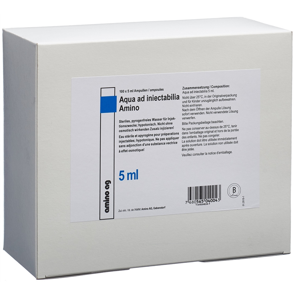 AQUA AD INJ Amino sol inj 5ml amp 100 pce