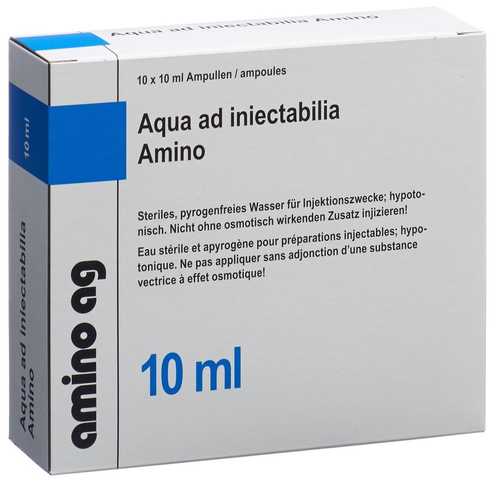 AQUA AD INJ Amino sol inj 10ml amp 10 pce