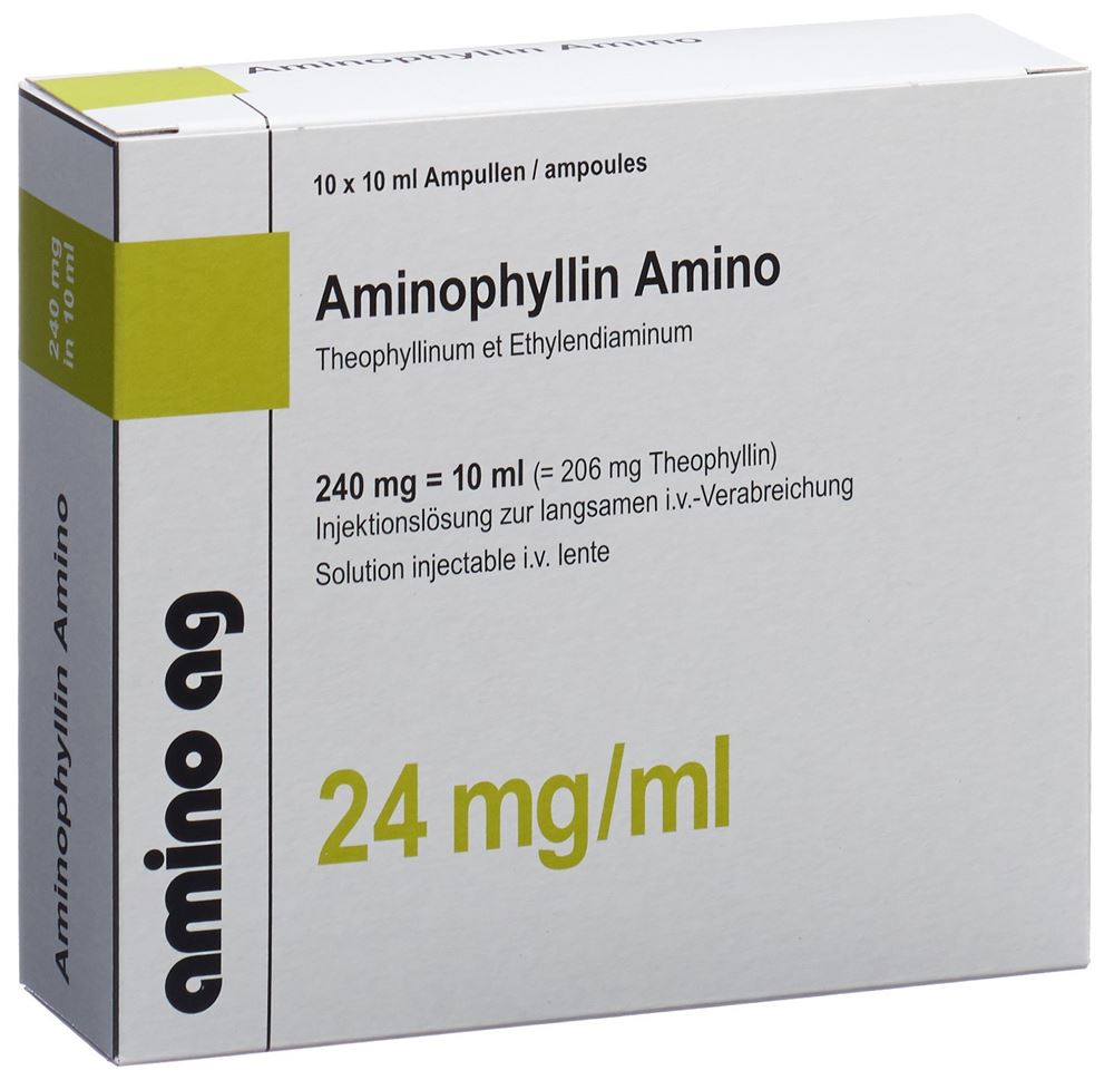 Aminophyllin Amino, Injektions-/Infusionslösung
