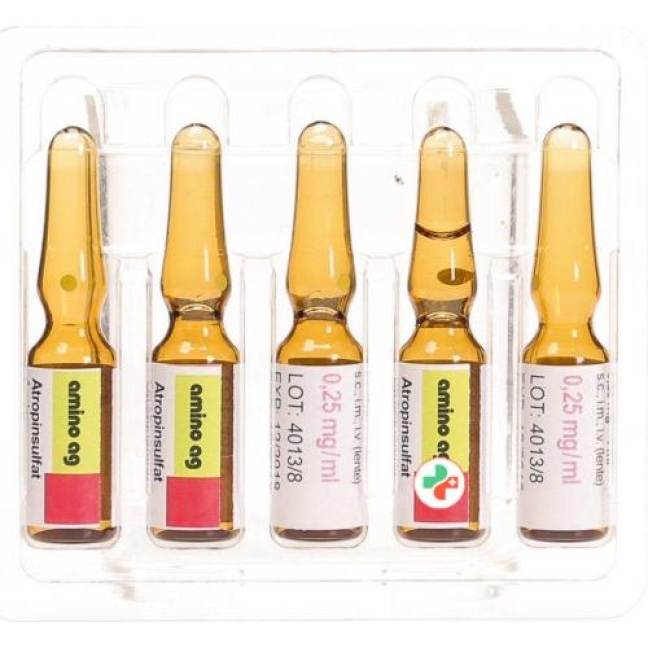 Atropinsulfat Amino 0,25 mg, Injektionslösung