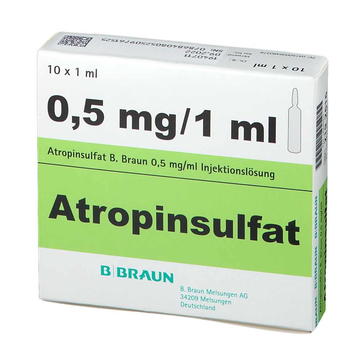 Atropinsulfat Amino 0,5 mg, Injektionslösung
