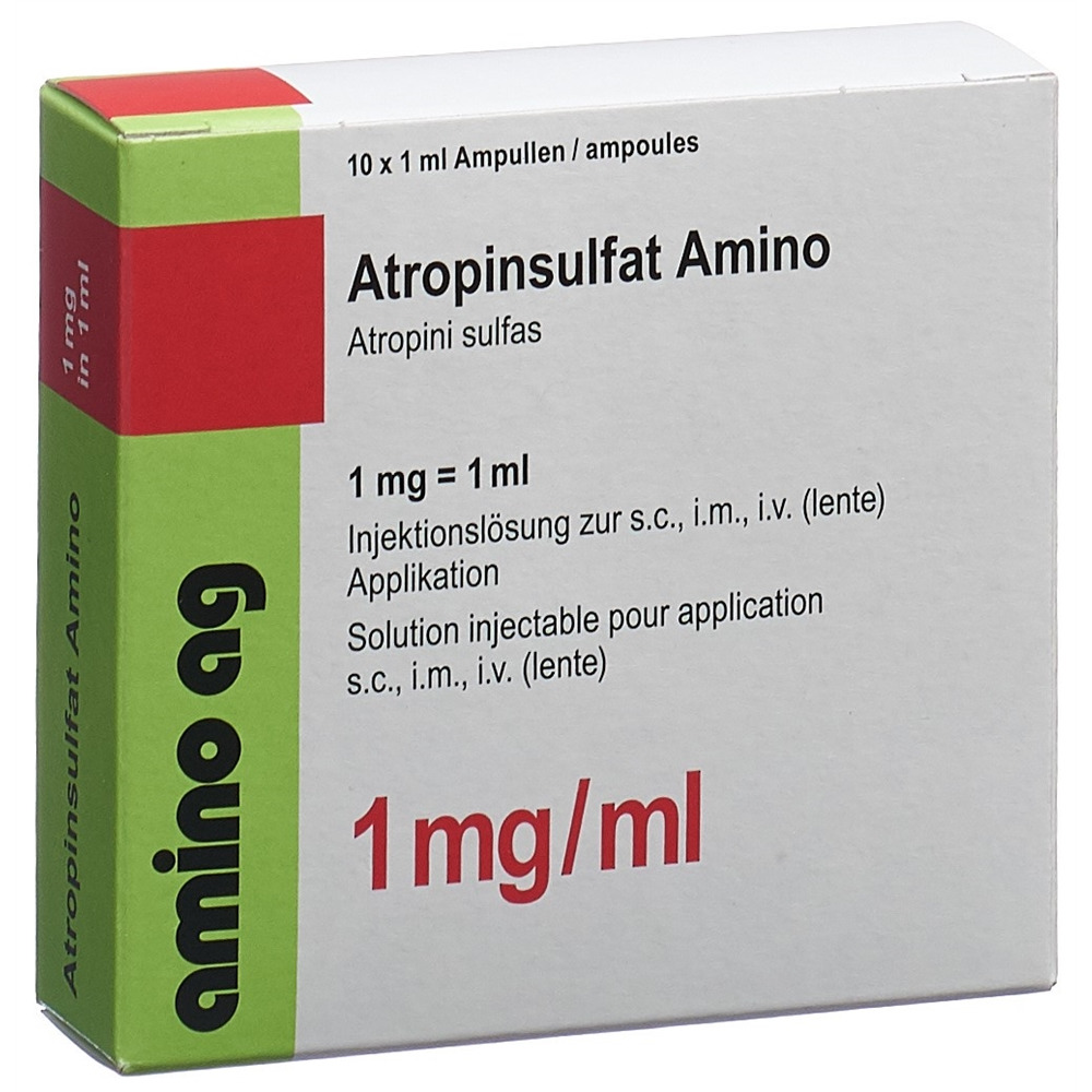 Atropinsulfat Amino 1,0 mg, Injektionslösung
