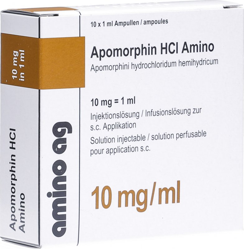 Apomorphin HCI Amino 10mg/ml, Injektionslösung