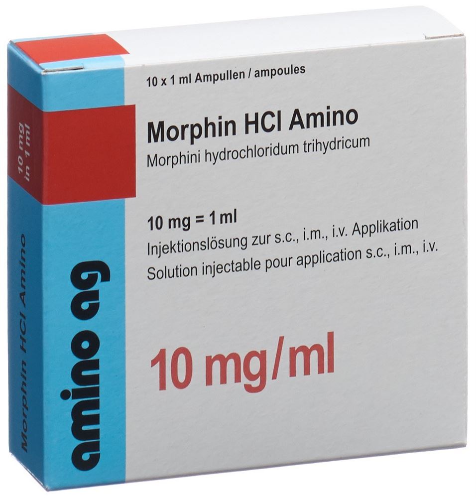 MORPHIN HCL Amino sol inj 10 mg/ml 10 amp 1 ml