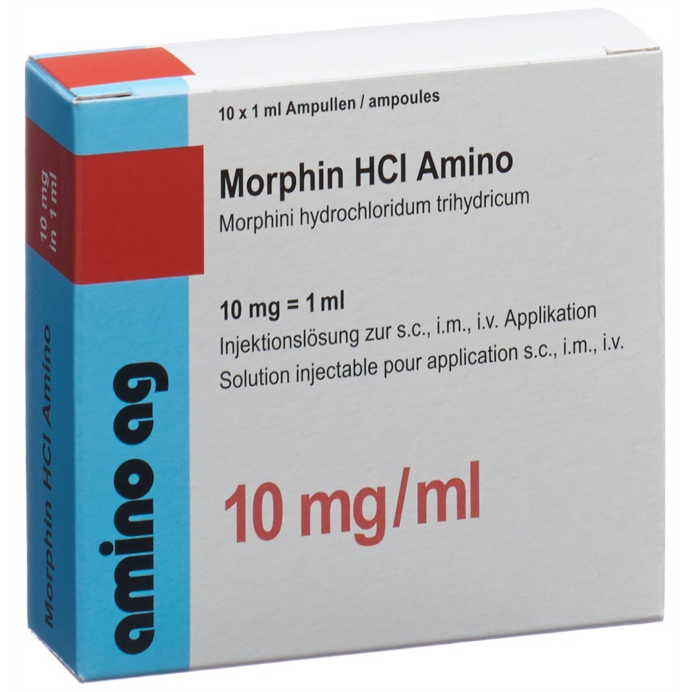 Morphin HCl 10 mg/ml Amino, Injektionslösung
