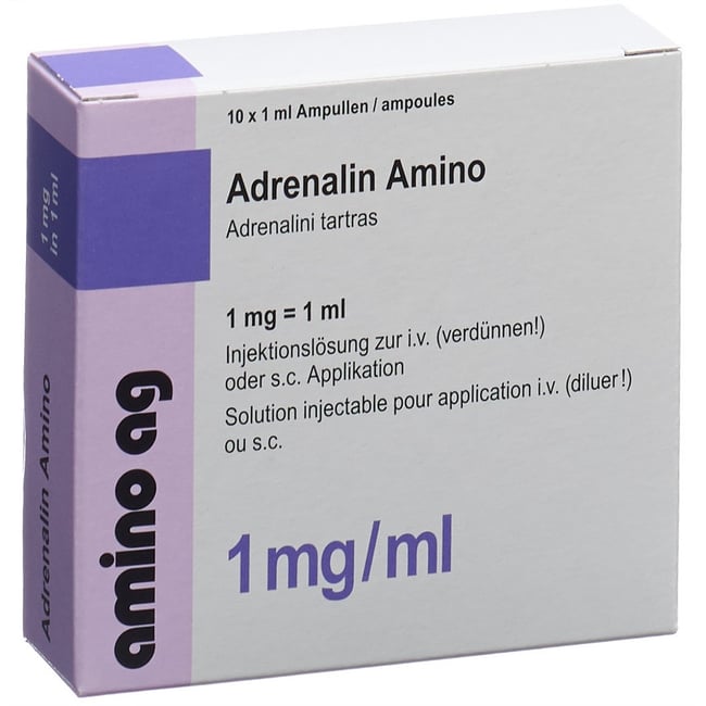 Adrenalin Amino 0,5 mg/ml, Injektionslösung
