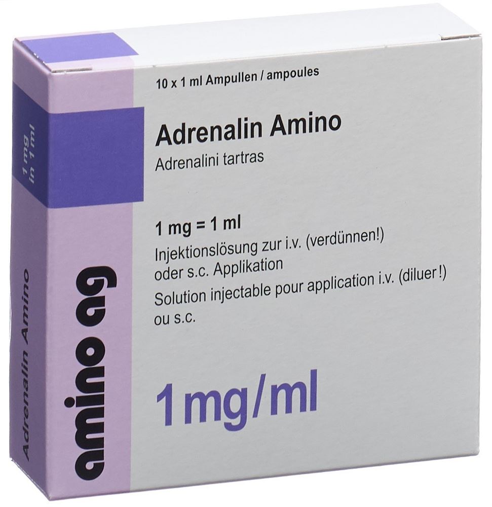 ADRENALIN Amino sol inj 1 mg/ml 10 amp 1 ml