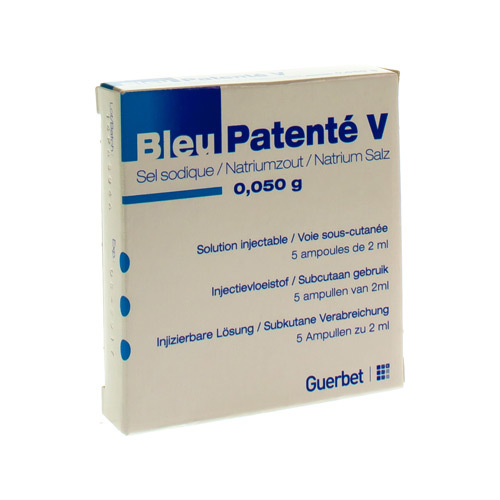 Patentblau V Guerbet, Injektionslösung