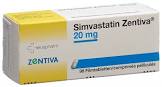 Simvastatin Zentiva 20 mg, Filmtabletten