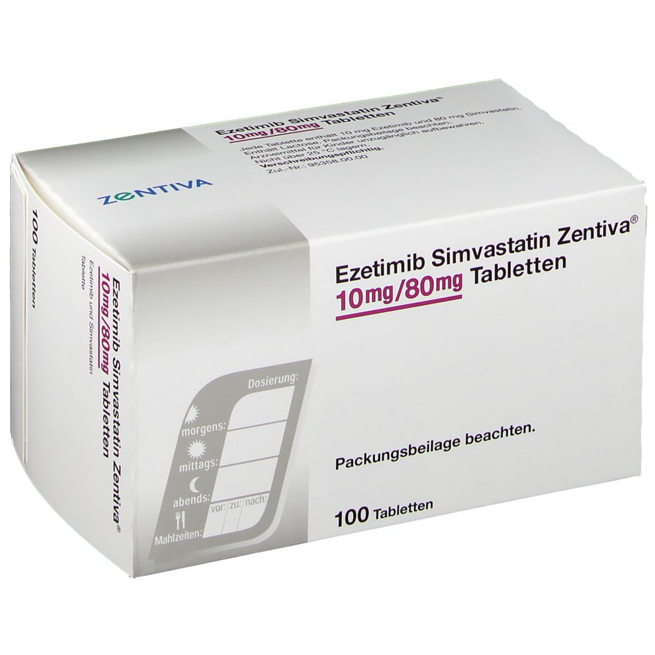 Simvastatin Zentiva 80 mg, Filmtabletten