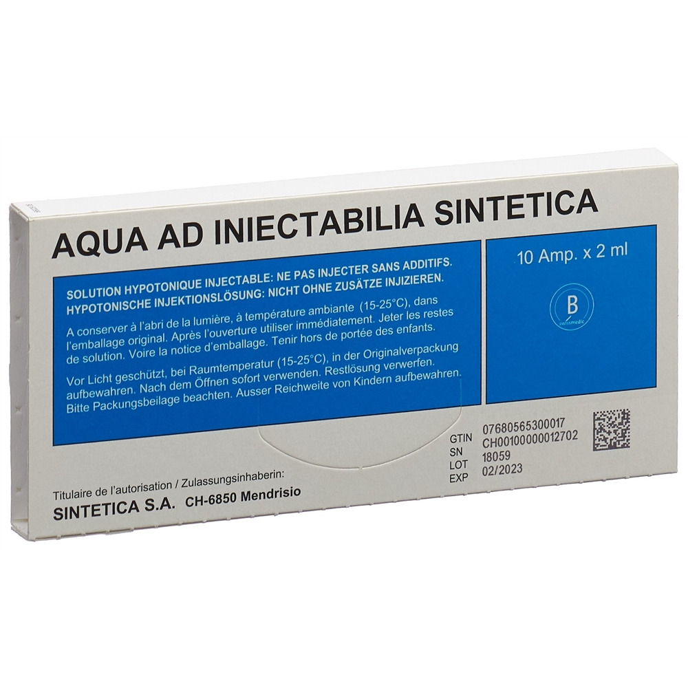 AQUA AD INJ Sintetica sol inj 2ml amp 10 pce