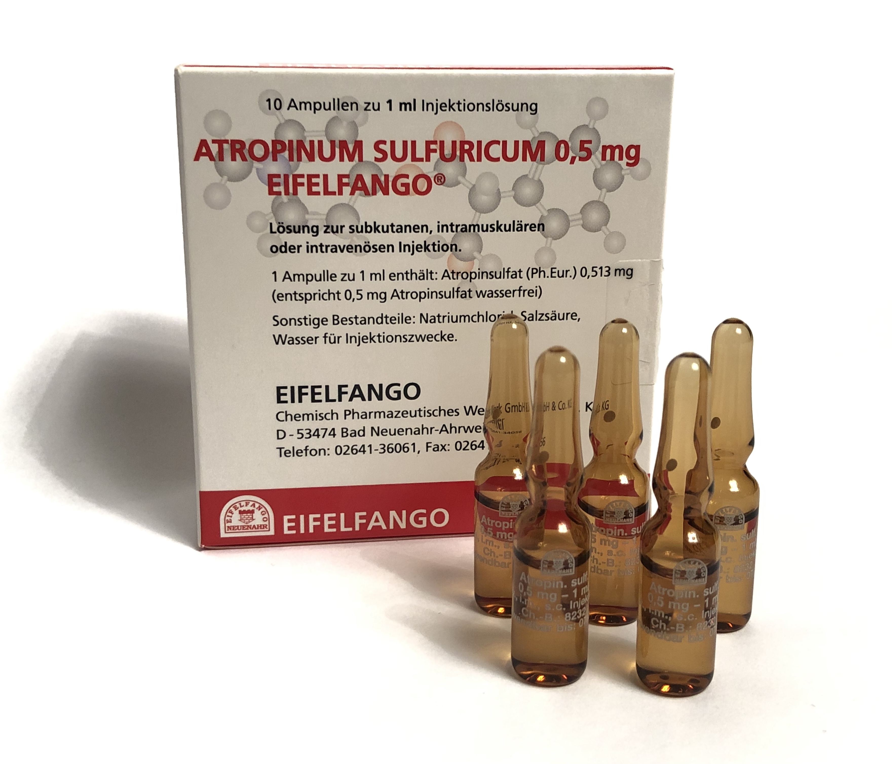 Atropinum Sulf. Sintetica 0.5 mg/ml, soluzione iniettabile