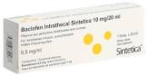 BACLOFEN Intrathecal Sint 10 mg/20ml 5 amp 20 ml
