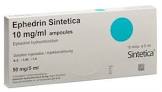 Ephedrin Sintetica 10 mg/ml ampoules, soluzione iniettabile