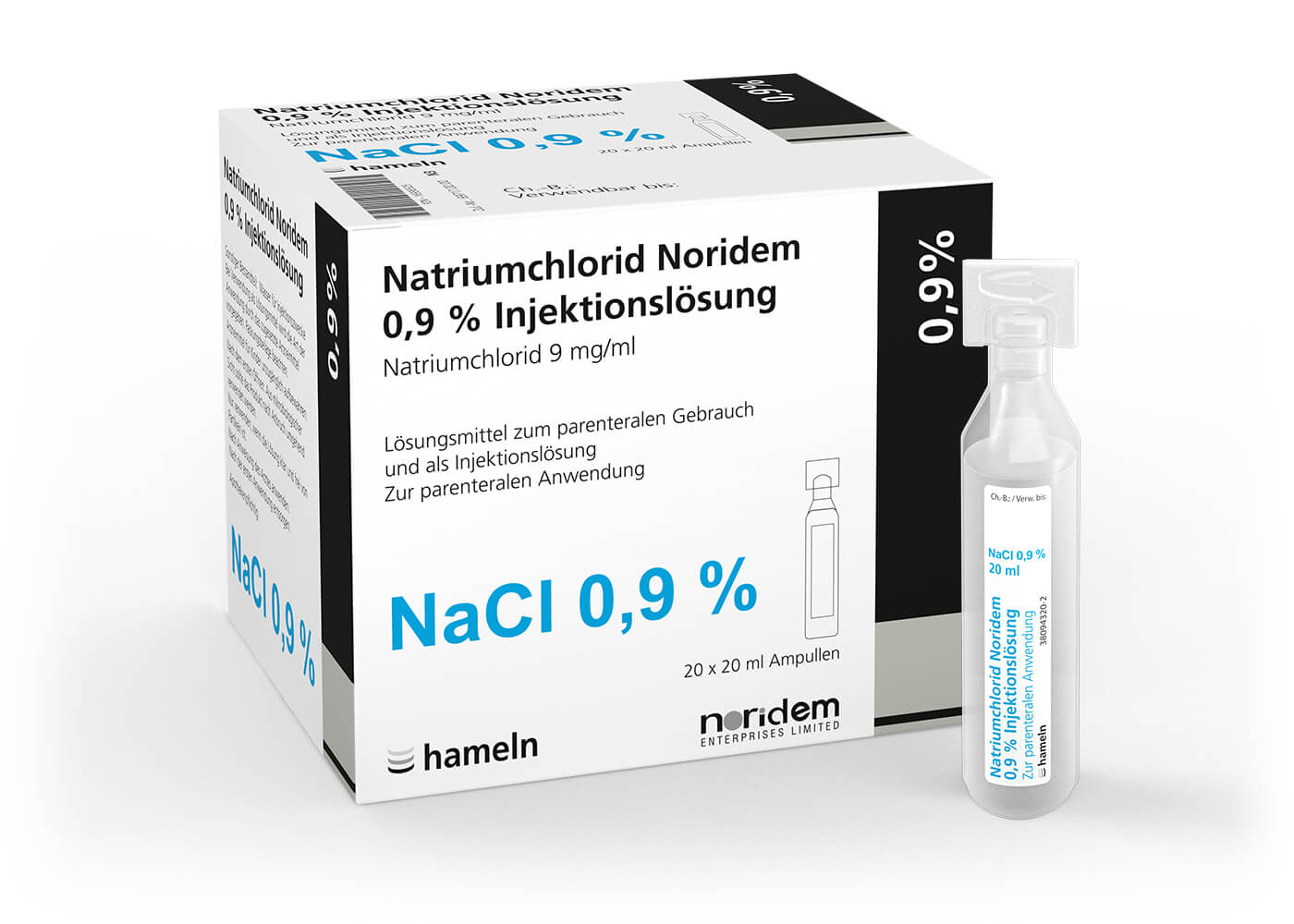 NaCl 0,9% Sintetica, solution injectable