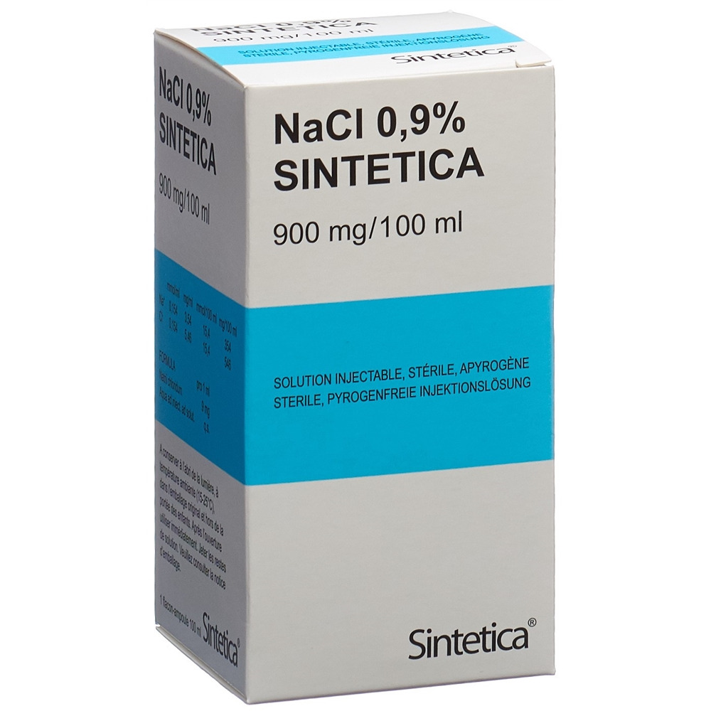 NACL 0.9% Sintetica 900 mg/100ml 100ml vial