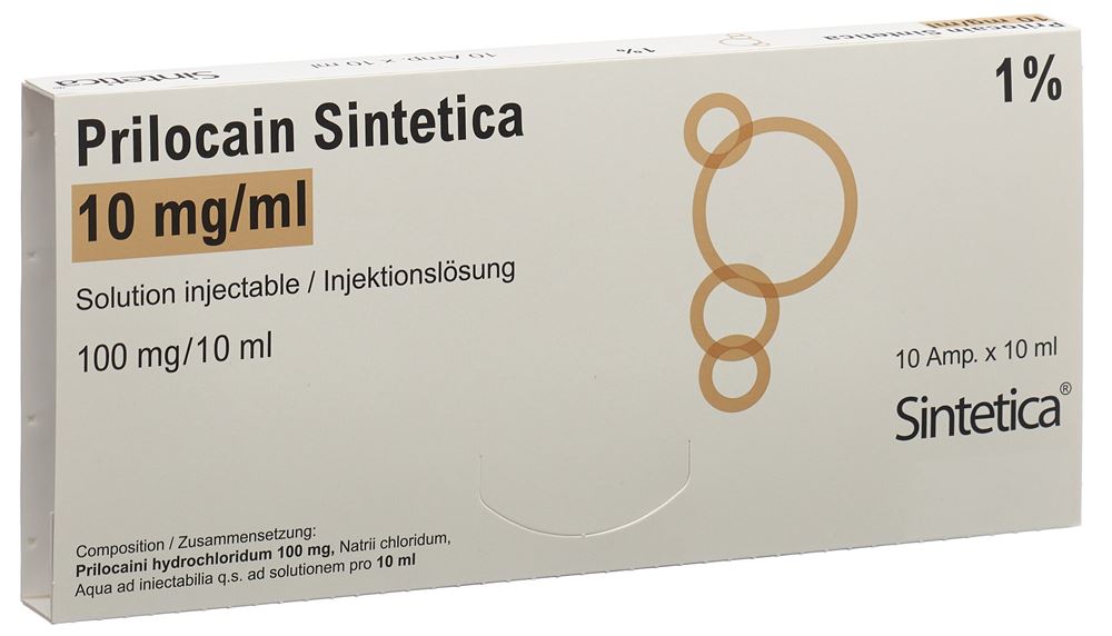Prilocain Sintetica 10 mg/ml, soluzione iniettabile