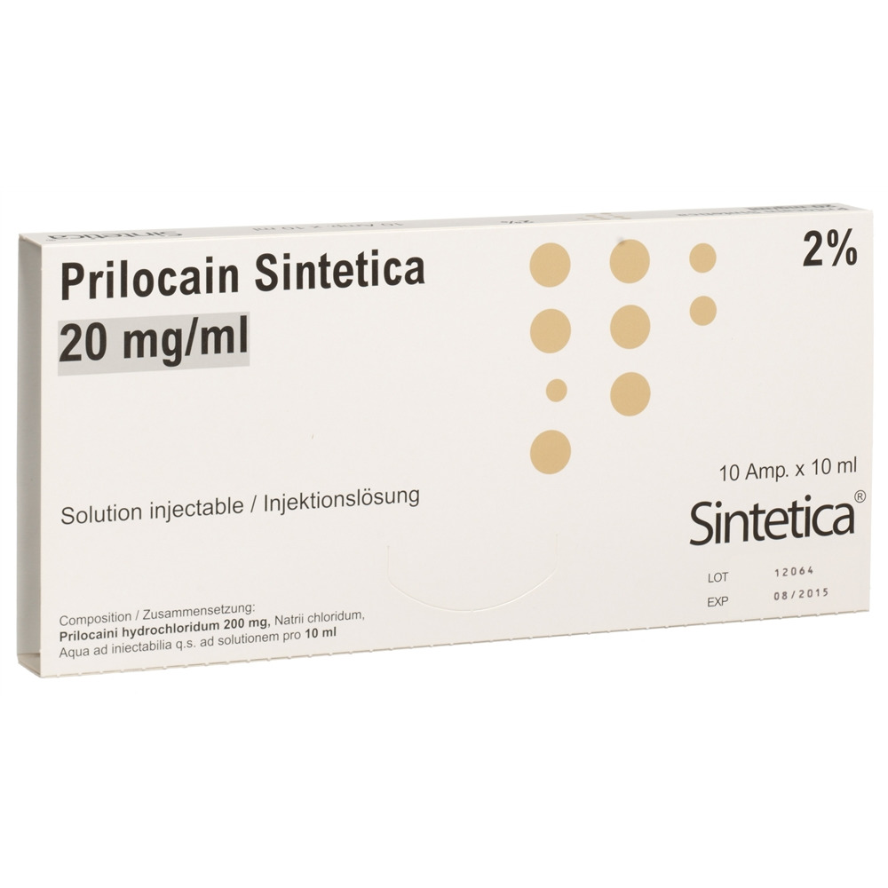 Prilocain Sintetica 20 mg/ml, soluzione iniettabile
