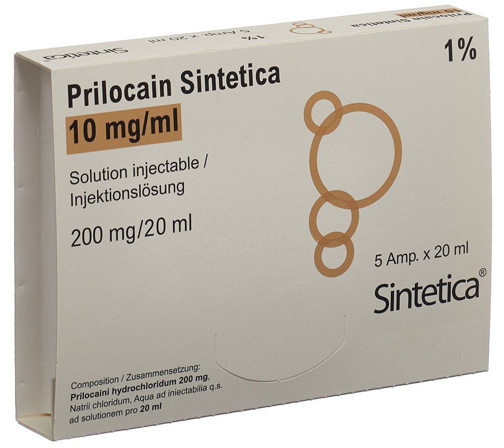 Prilocain Sintetica 10 mg/ml, soluzione iniettabile