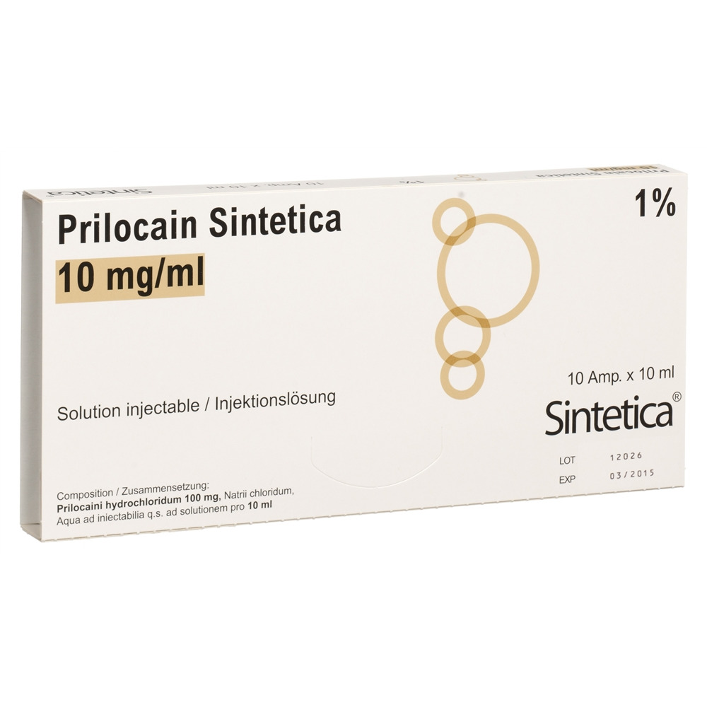 Prilocain Sintetica 10 mg/ml, soluzione iniettabile