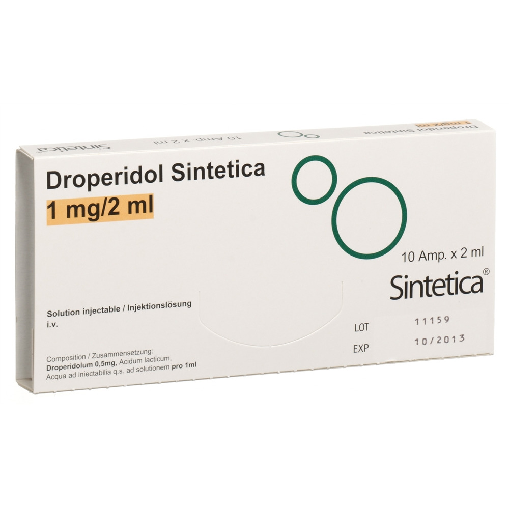 Droperidol Sintetica 1 mg/2 ml, soluzione iniettabile