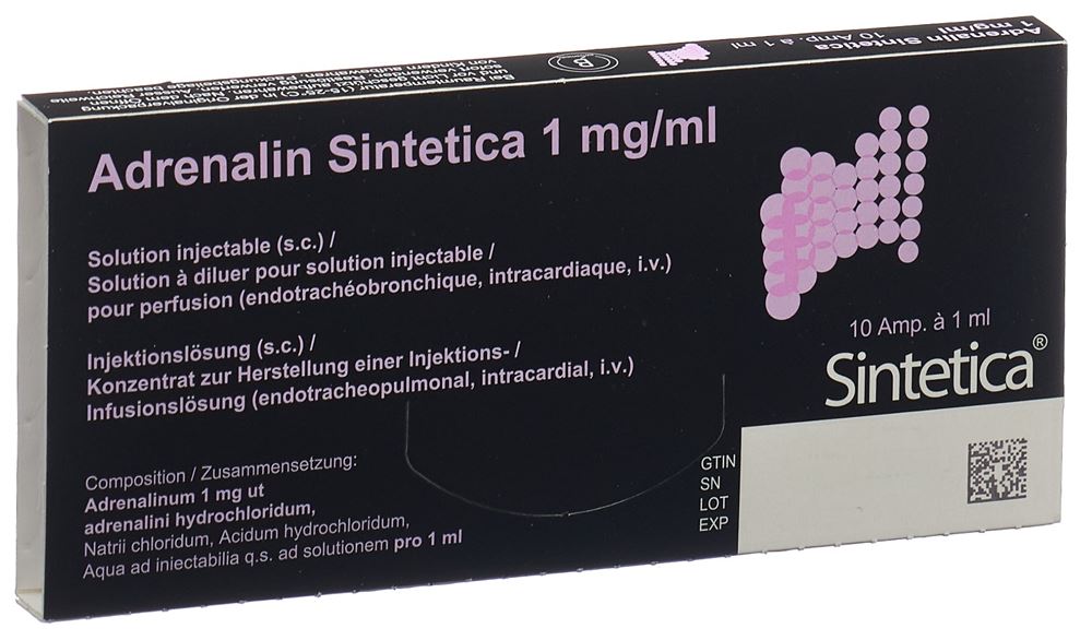 ADRENALIN Sint 1 mg/ml s disulf 1ml 10 amp 1 ml