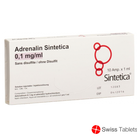 Adrenalin Sintetica 1,0 mg/ml, soluzione iniettabile / concentrato per soluzione iniettabile/per infusione