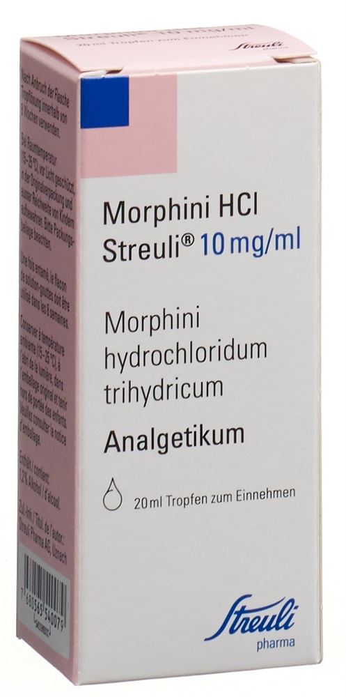 Morphini HCl Streuli 10 mg/ml, Tropfen zum Einnehmen