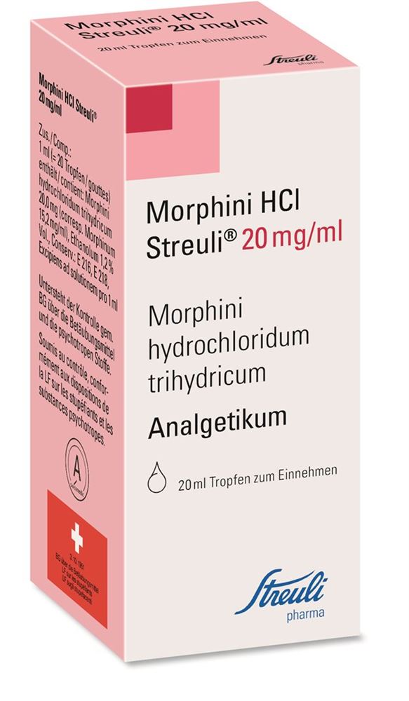 Morphini HCl Streuli 20 mg/ml, Tropfen zum Einnehmen