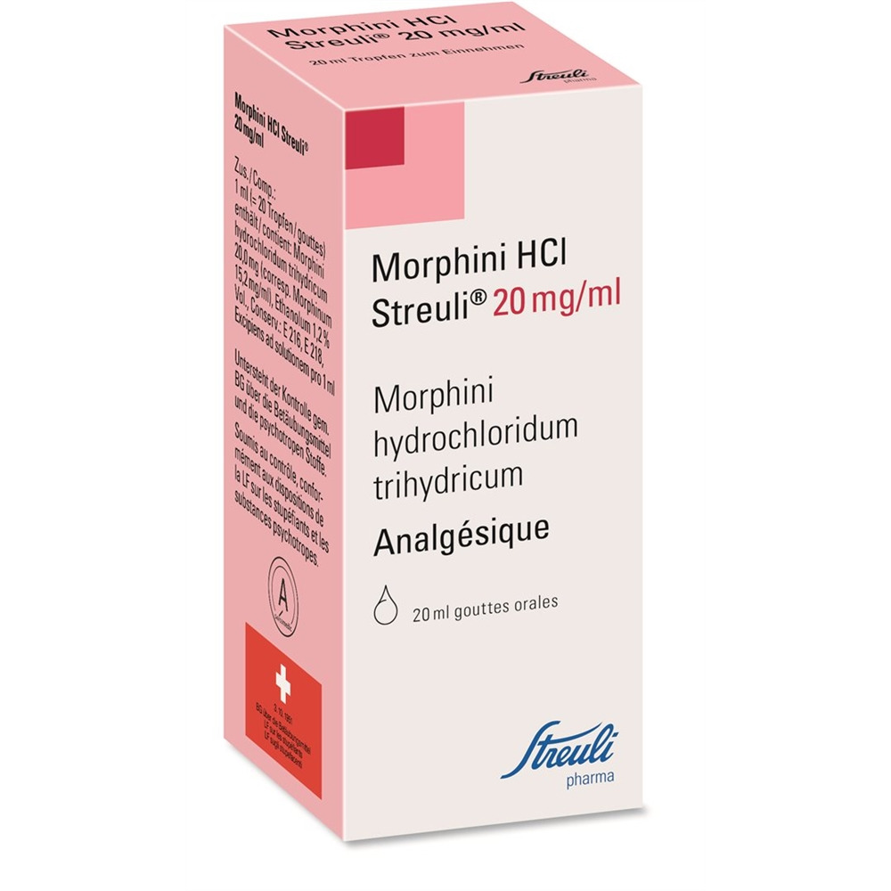 Morphini HCl Streuli 20 mg/ml, Tropfen zum Einnehmen