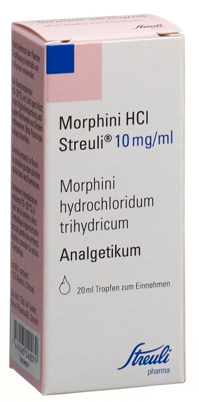 Morphini HCl Streuli 20 mg/ml, Tropfen zum Einnehmen