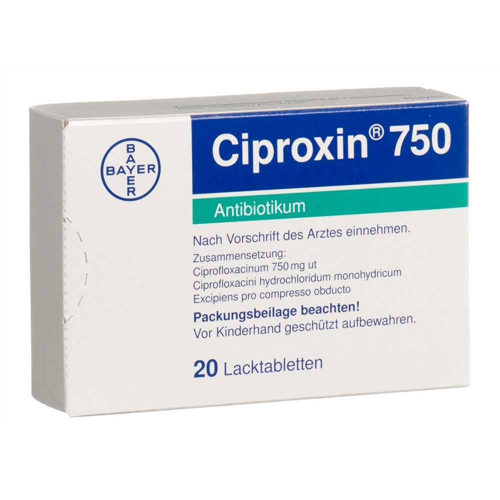 Ciprofloxacin axapharm 750 mg, Filmtabletten