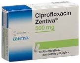 Ciprofloxacin Zentiva 500 mg, Filmtabletten