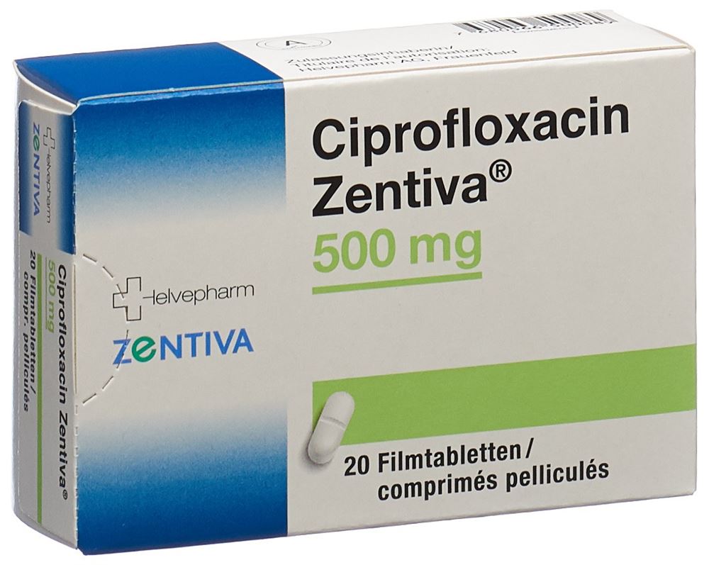 Ciprofloxacin Zentiva 500 mg, Filmtabletten