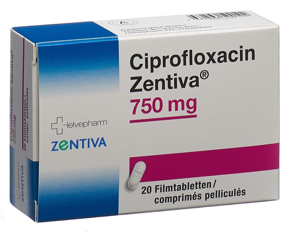 Ciprofloxacin Zentiva 750 mg, Filmtabletten