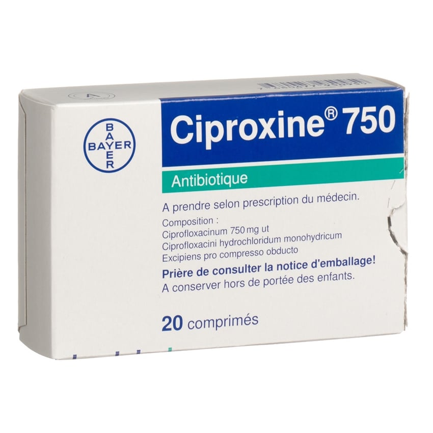 Ciprofloxacin Zentiva 750 mg, Filmtabletten