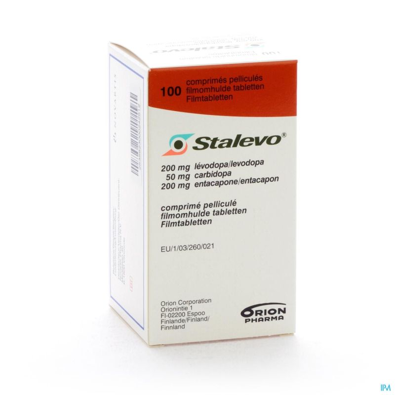 STALEVO cpr pell 200/50/200mg bte 100 pce