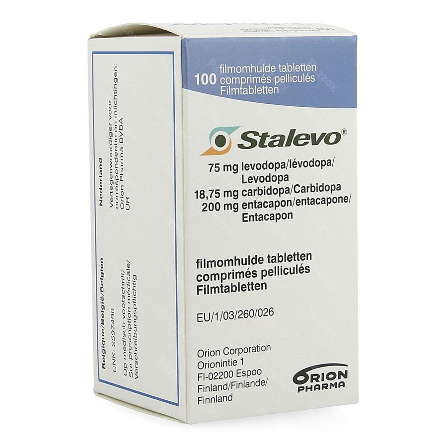 STALEVO cpr pell 75/18.75/200mg bte 100 pce