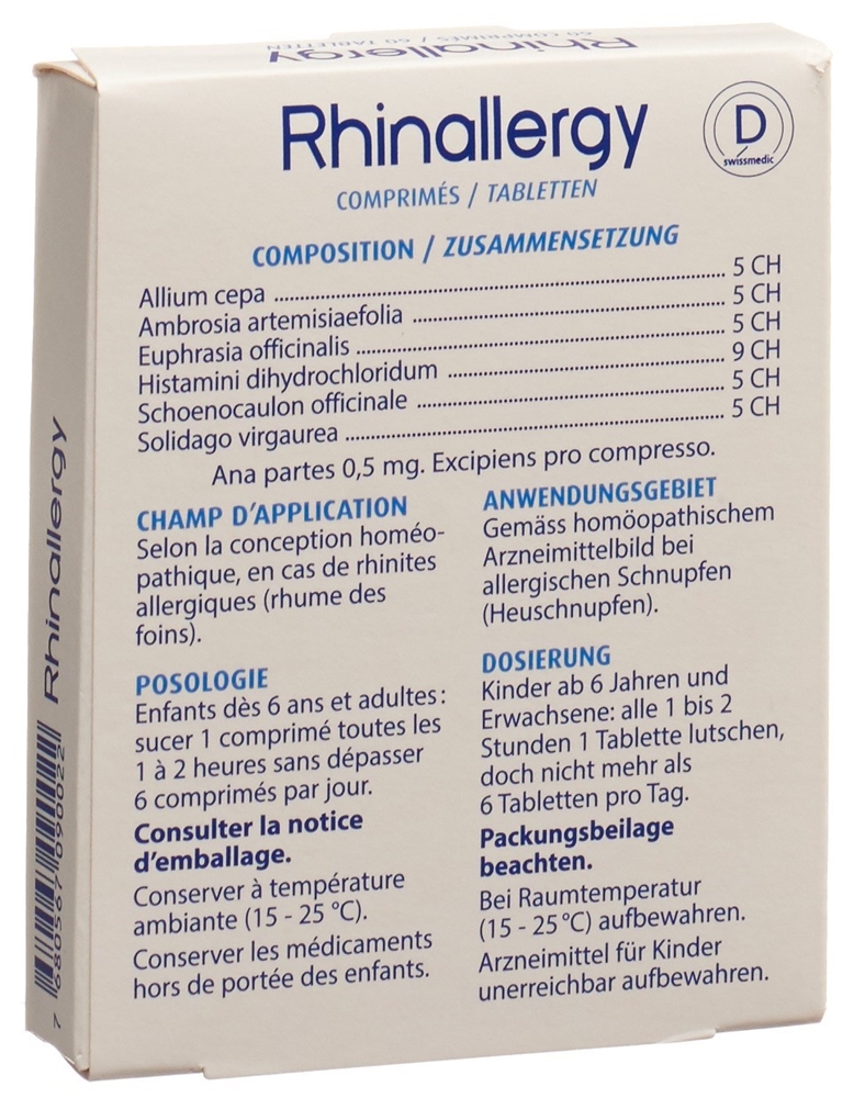 Rhinallergy, comprimés