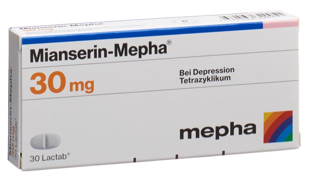 MIANSERIN Mepha Lactab 30 mg 30 pce