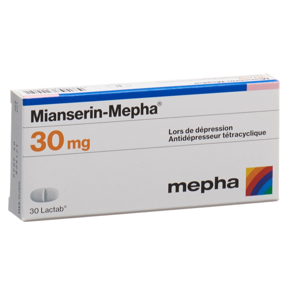 MIANSERIN Mepha Lactab 30 mg 30 pce
