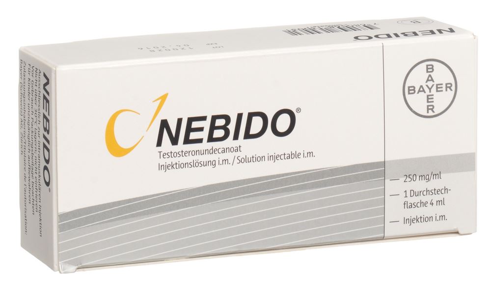 NEBIDO sol inj 1000 mg/4ml flac 4 ml