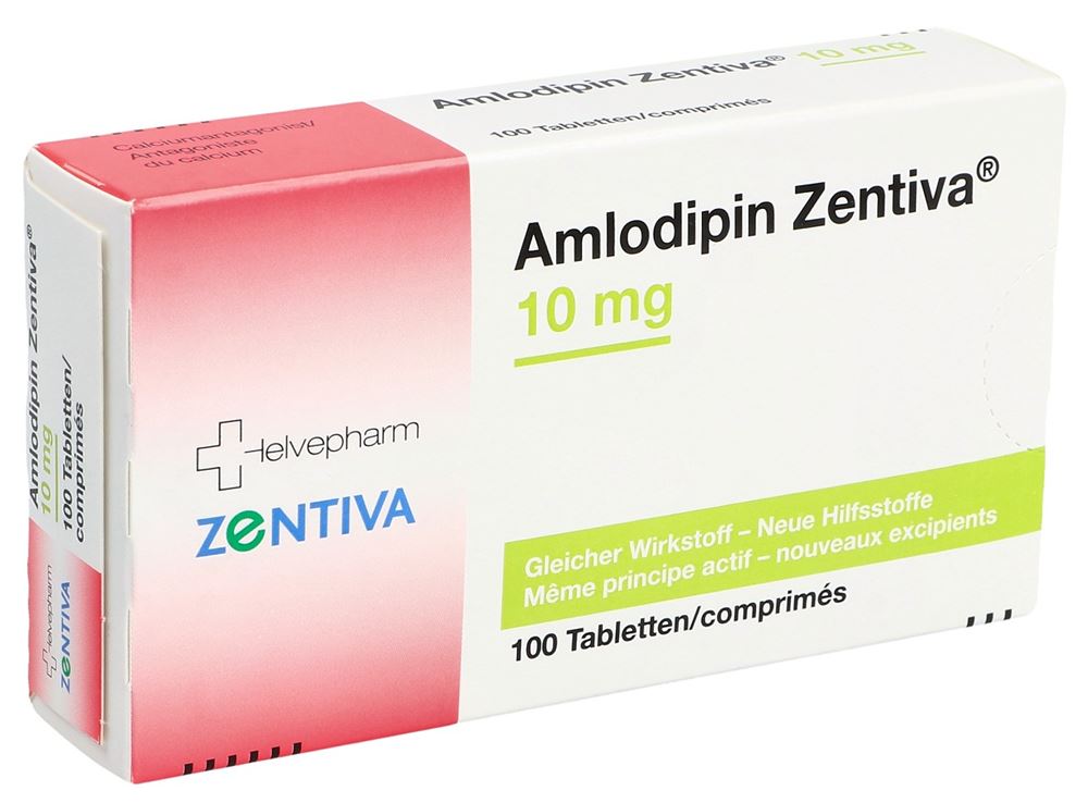 Amlodipin Zentiva, cpr 10 mg (ancien), blist 100 pce