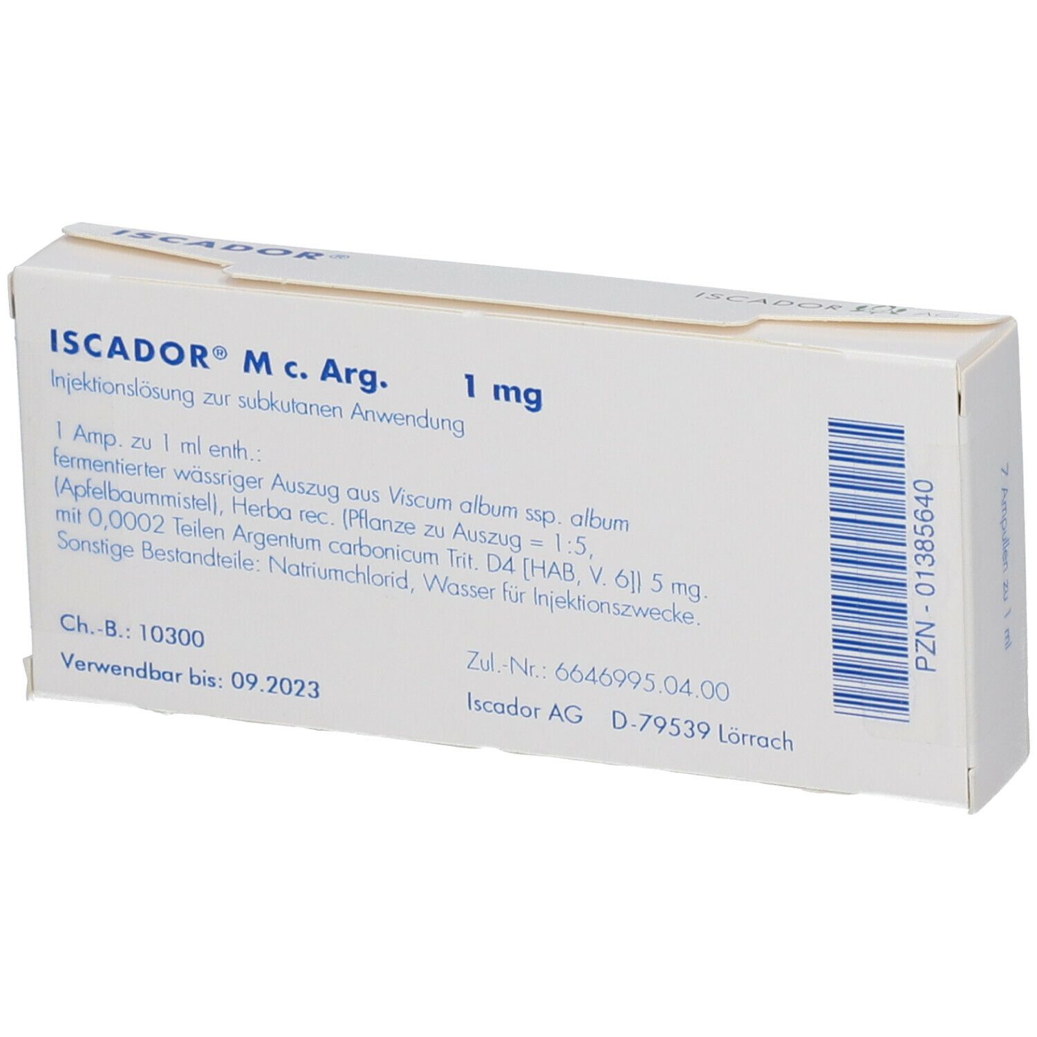 Iscador M c. Arg. 0,01 mg, Injektionslösung (s.c.)