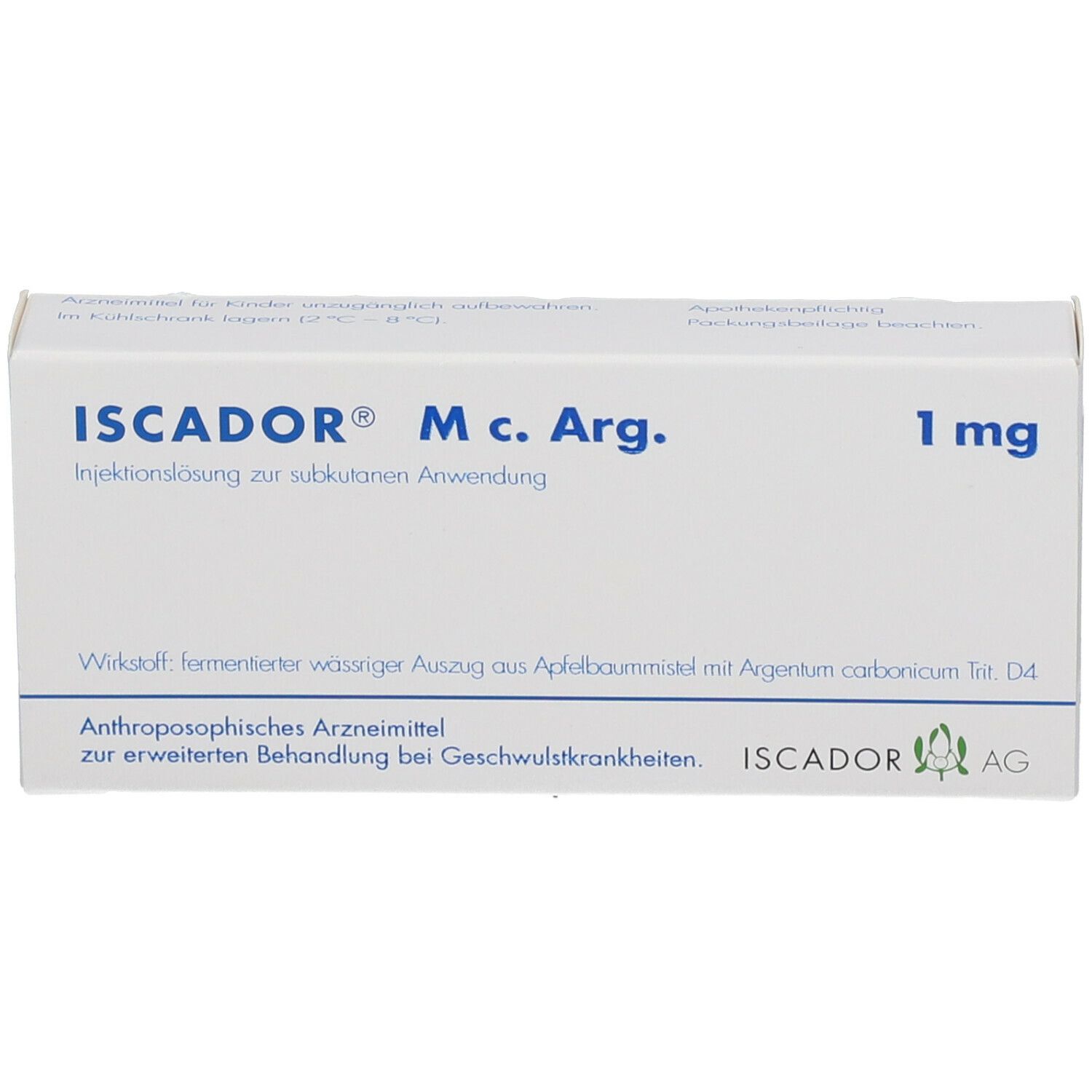 Iscador M c. Arg. 0,1 mg, Injektionslösung (s.c.)