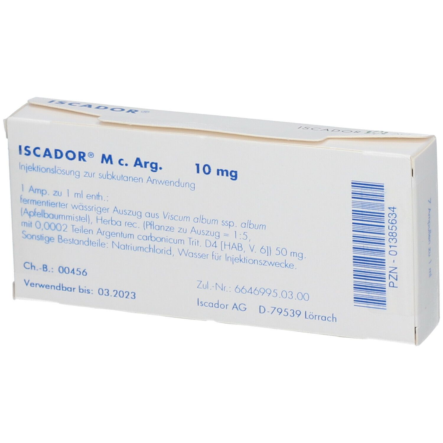 Iscador M c. Arg. 10 mg, Injektionslösung (s.c.)